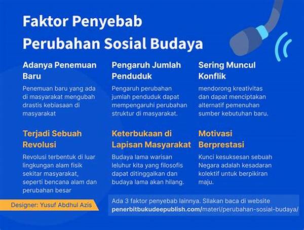 Faktor Penyebab Perubahan Sosial Budaya